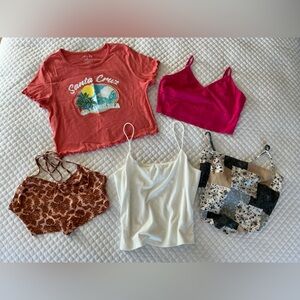 Bundle of Assorted Tops Set x 5 L/XL Juniors